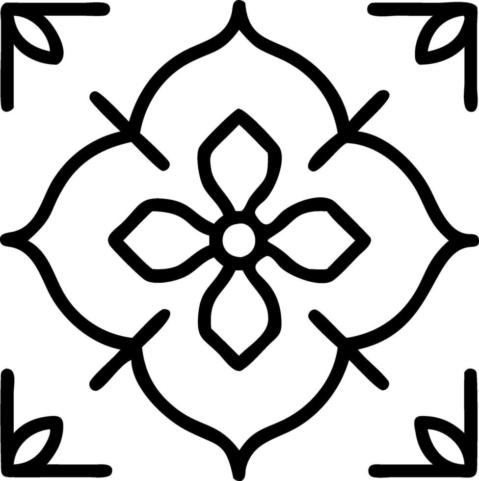 Art Deco wildflowers seamless tile pattern with geometric floral shapes and gold accents for luxurious interiors Set 5 vector