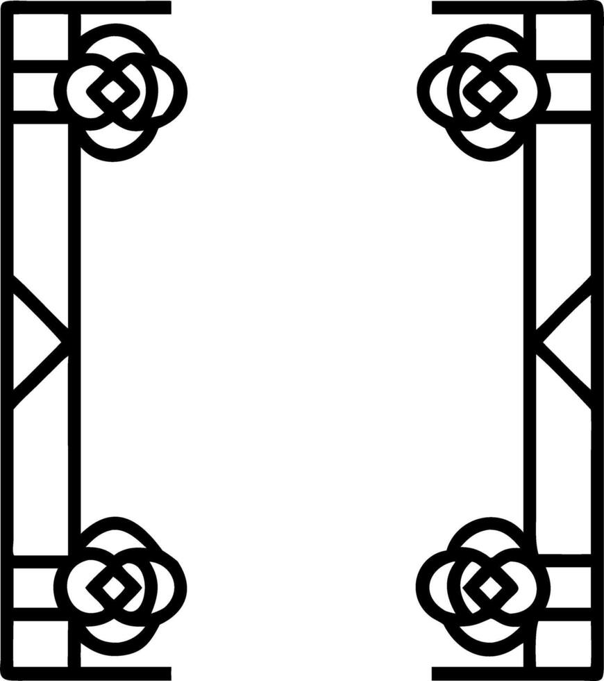 Art Deco rose seamless tile pattern with symmetrical rose motifs and gold accents for luxurious interiors Set 7 vector