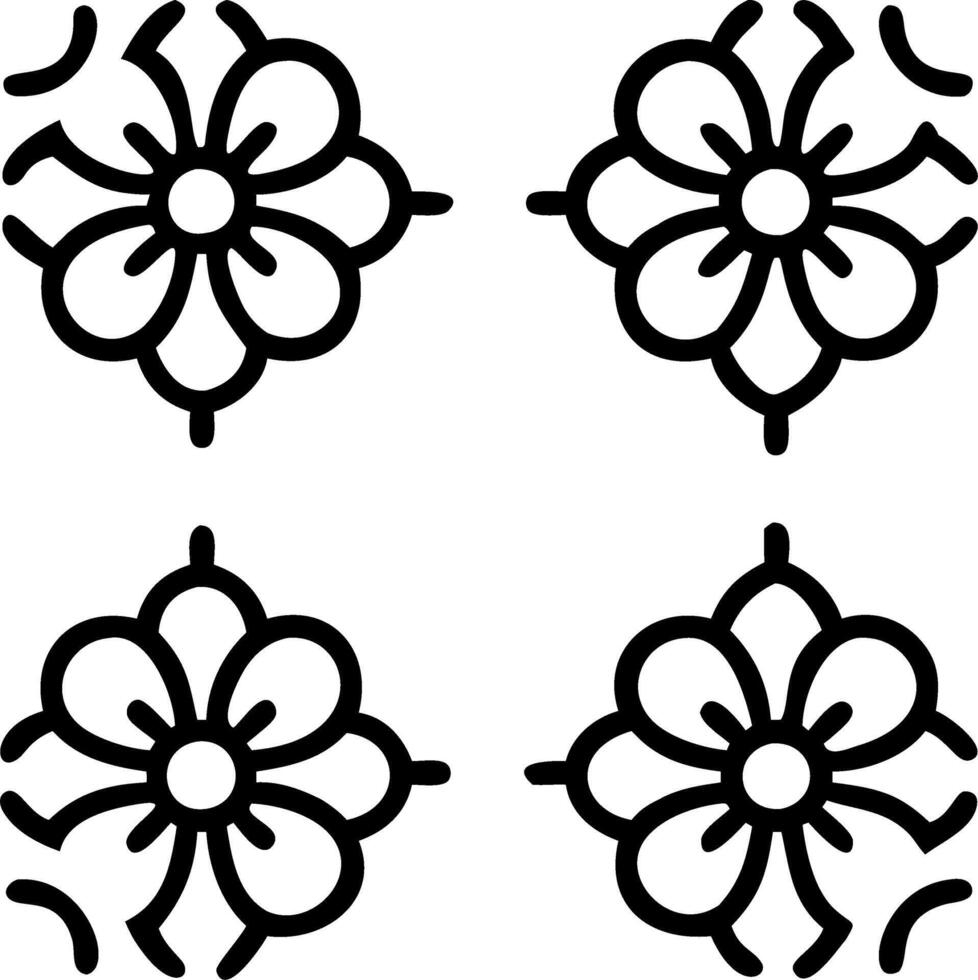 Art Deco poppy seamless tile pattern with symmetrical poppy motifs and gold accents for glamorous interiors Edition vector
