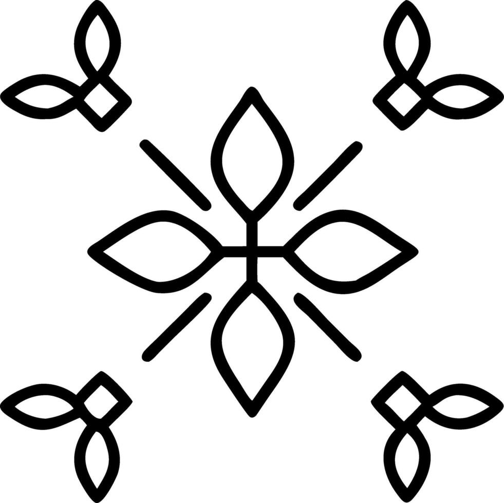Art Deco poinsettia seamless tile pattern with symmetrical poinsettia motifs and gold accents for glamorous interiors Set 13 vector