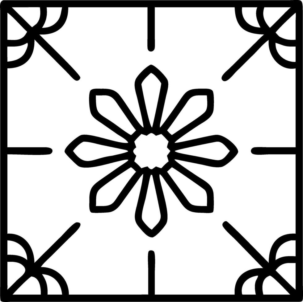 Art Deco marigold seamless tile pattern with symmetrical marigold motifs and gold accents for glamorous interiors Set 4 vector