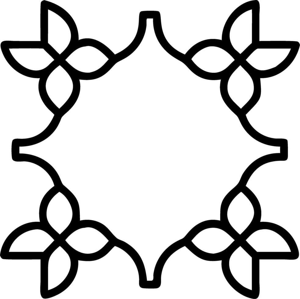 Art Deco magnolia seamless tile pattern with symmetrical magnolia motifs and gold accents for glamorous interiors Set 4 vector