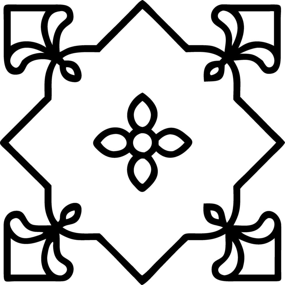 Art Deco marigold seamless tile pattern with symmetrical marigold motifs and gold accents for glamorous interiors Set 3 vector