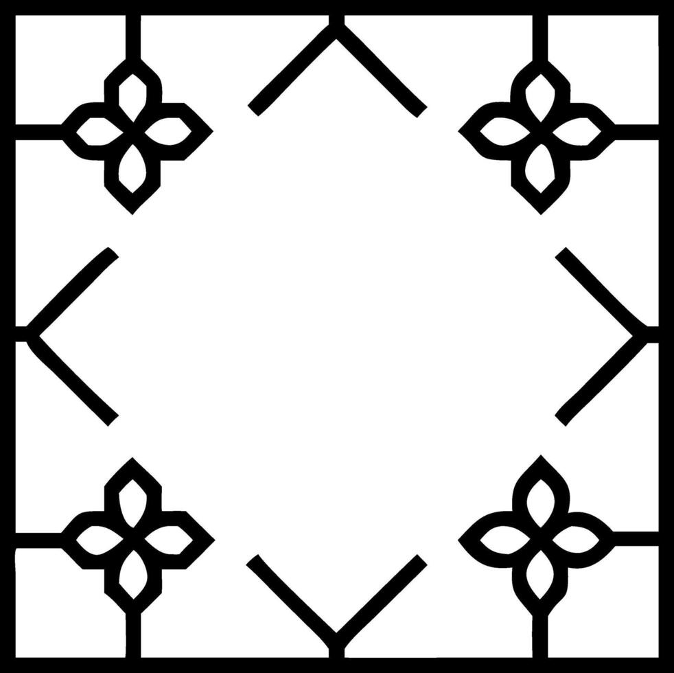 Art Deco inspired seamless tile pattern with geometric floral elements and metallic accents for luxurious interior designs Set 2 vector