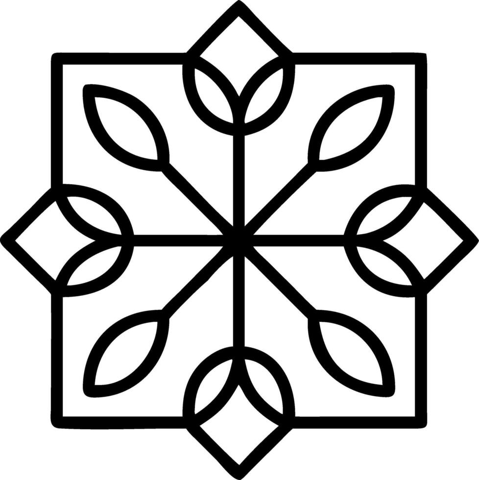 Art Deco garden flowers seamless tile pattern with geometric floral shapes and gold accents for luxurious interiors Set 4 vector