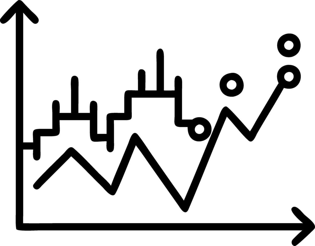 Abstract representation of financial data and stock market trends with glowing graphs and futuristic details vector
