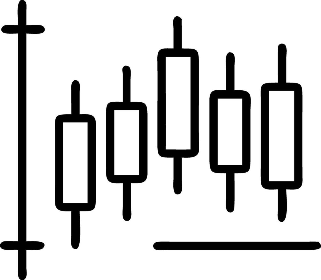Abstract business financial candle stick graph chart stock market investment trading vector