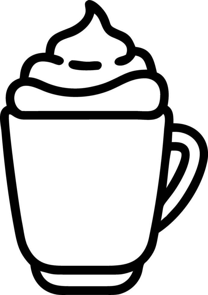 A watercolor clipart of to full pumpkin spice latte with whipped cream defined outlines representing to fall drink element isolated on white background vector