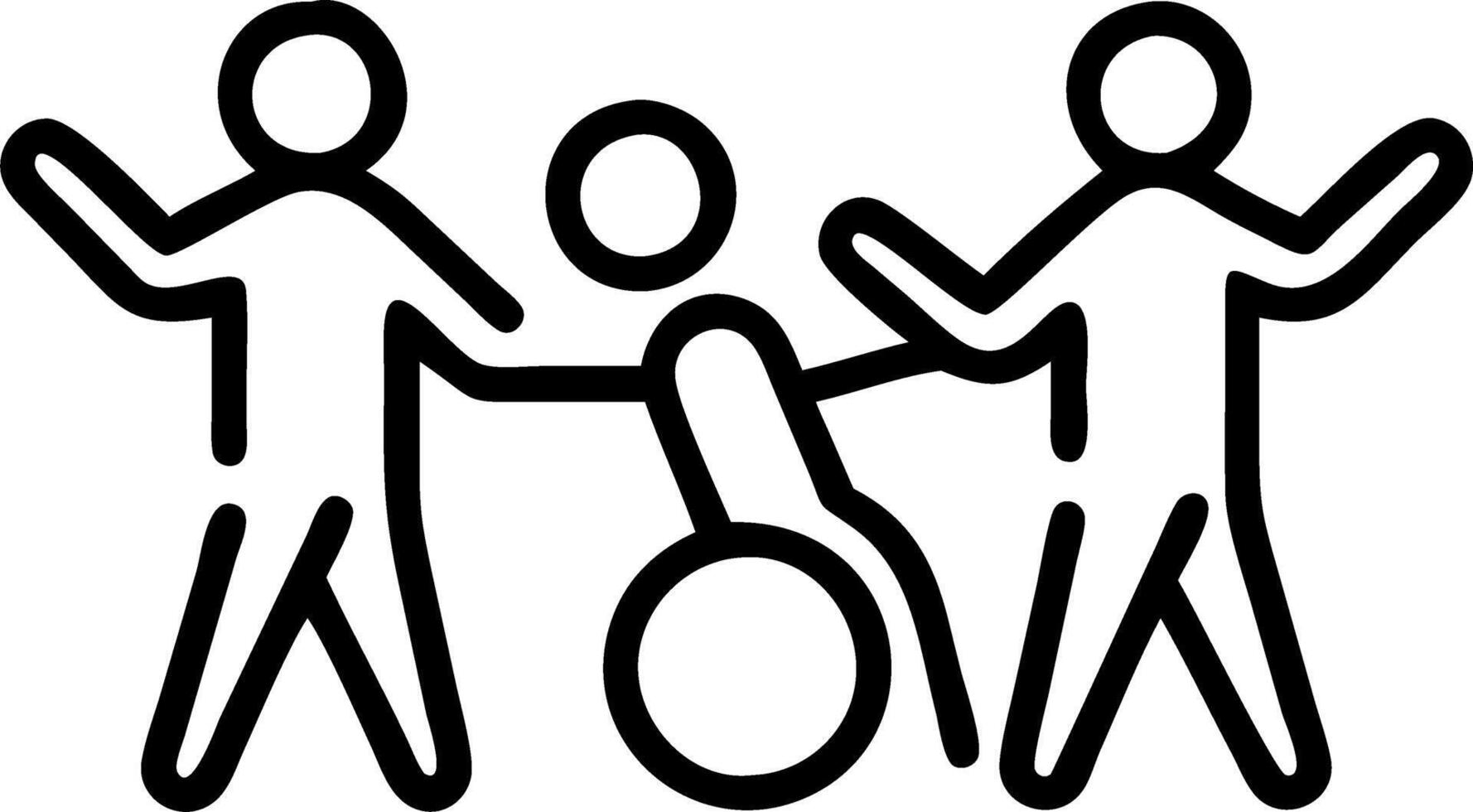 A sports team where athletes with and without disabilities compete together highlighting the power of inclusive sports vector