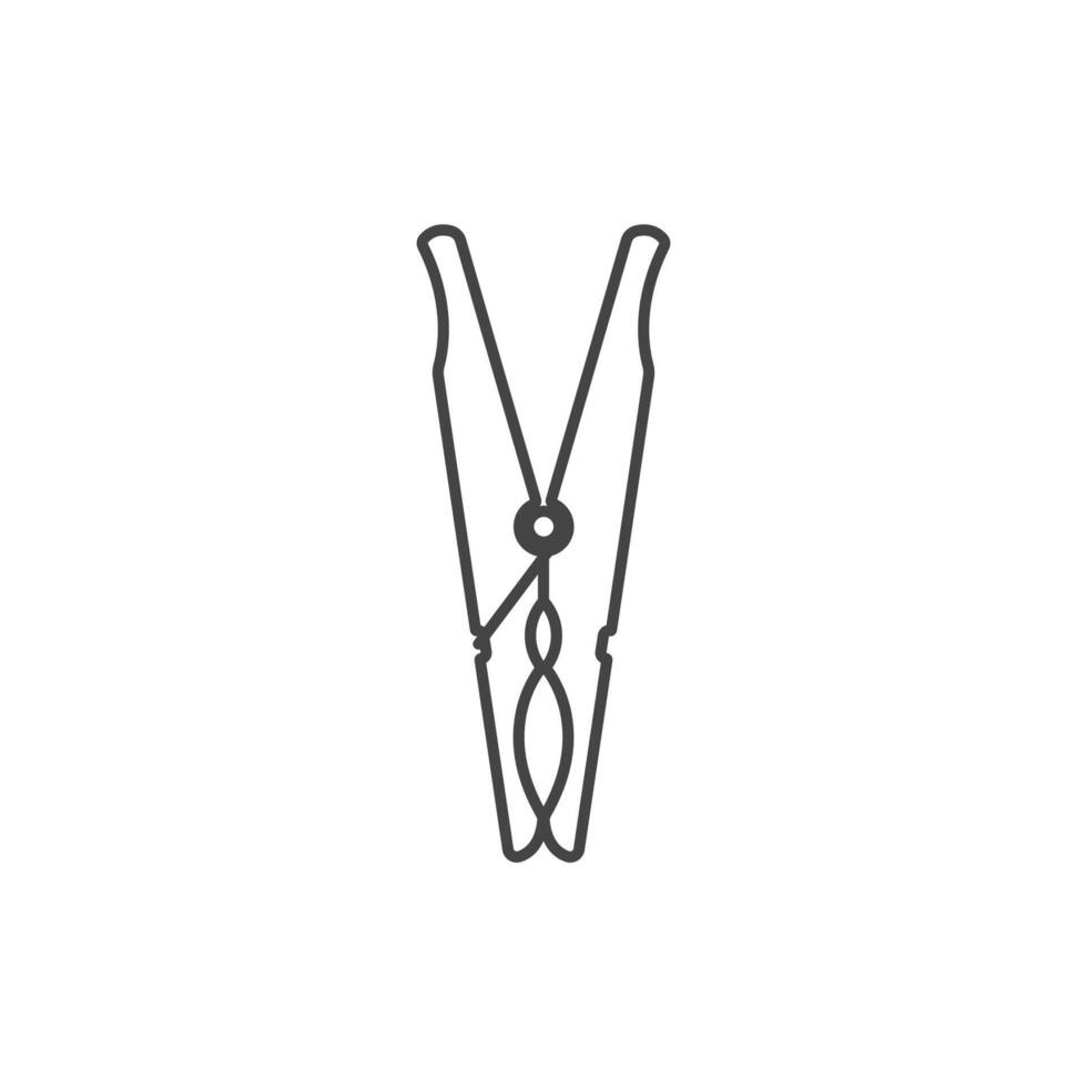 clothes peg isolated on white vector