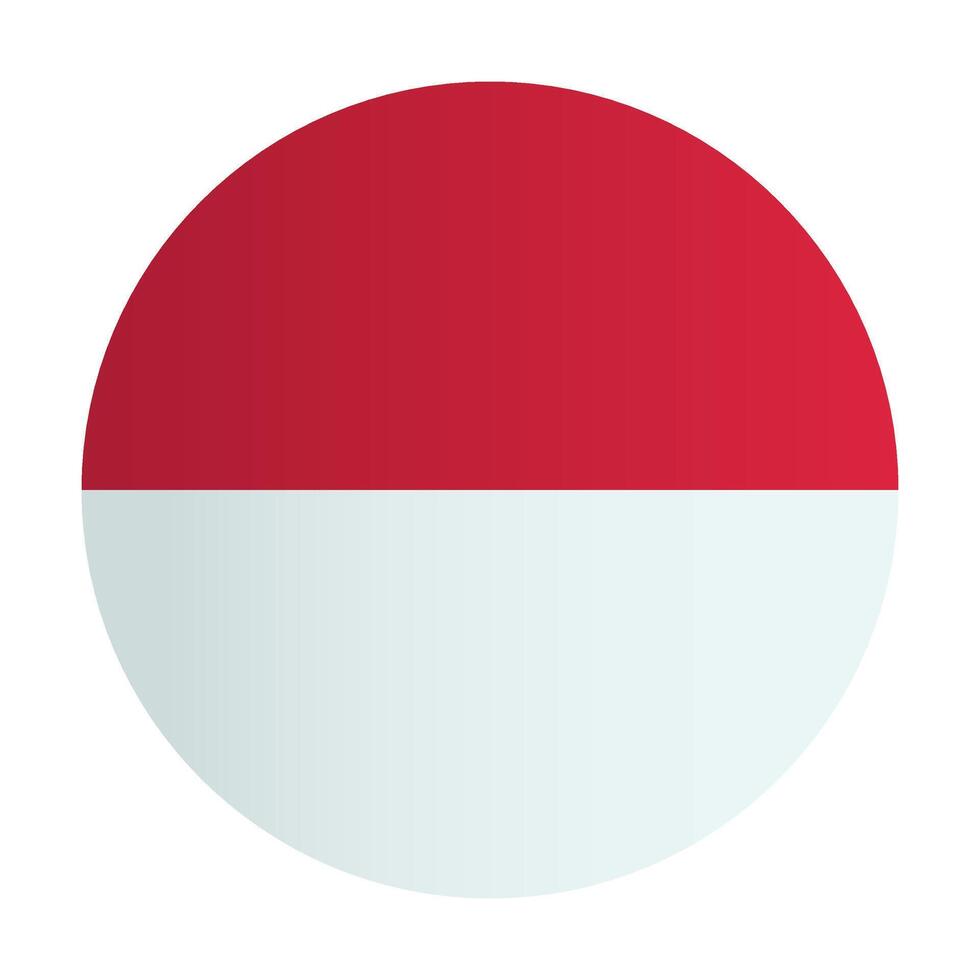 National flag Monaco in circle vector