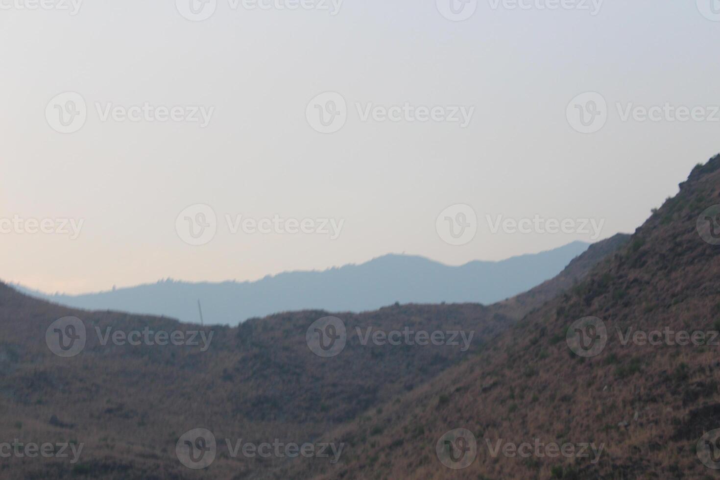 over a mountain range photo