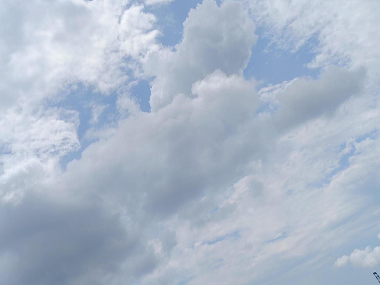 Picture of blue sky and cumulus cloud. photo