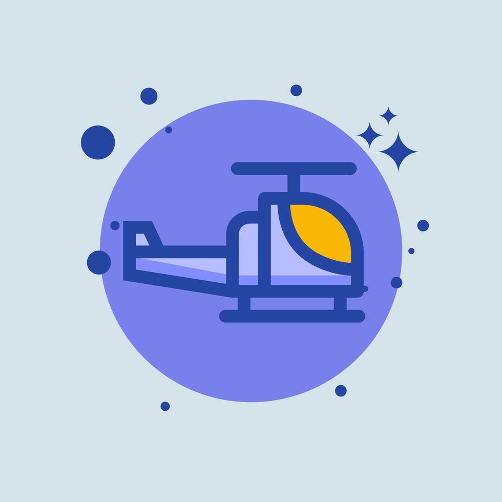 Helicopter icon illustration vector