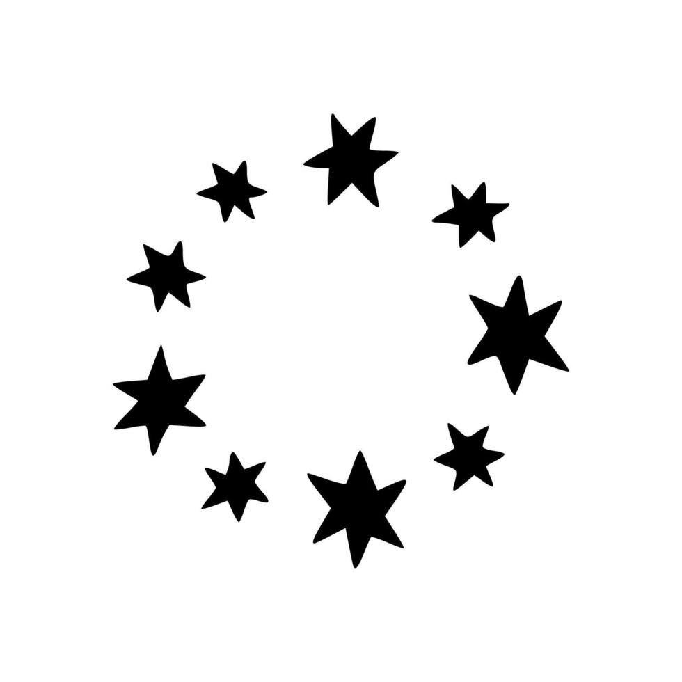 Star circle icon vector