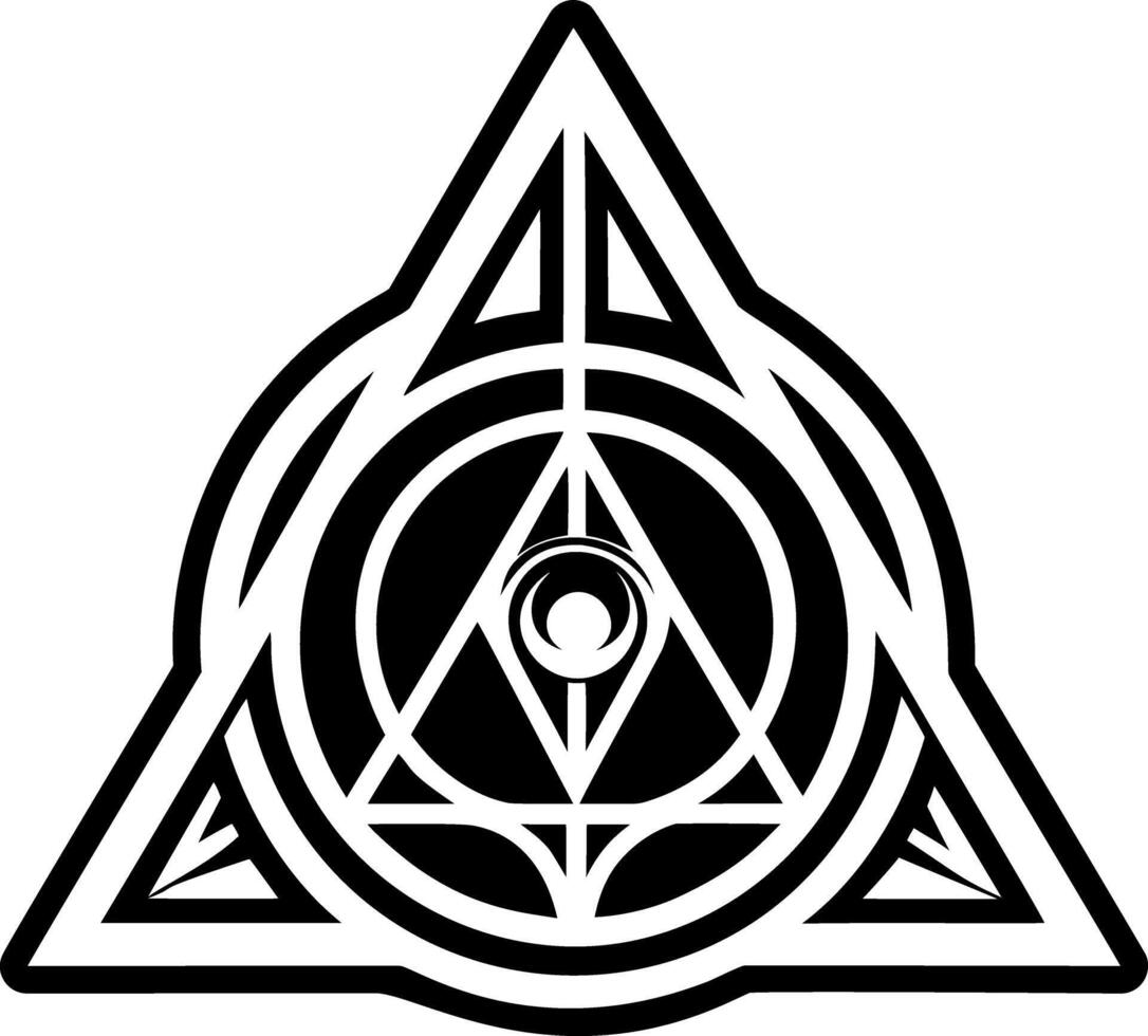 Glyph style icon of philosopher stone vector