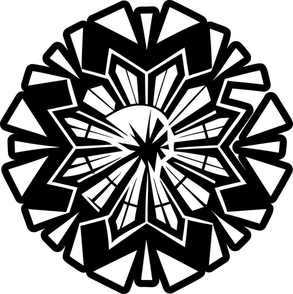 Glyph style icon depicting shattered glass motif vector