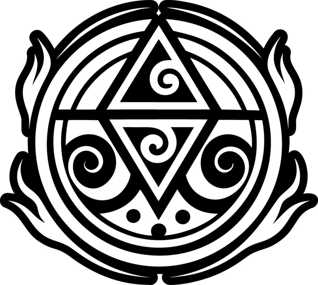A filled style icon of elemental air symbol vector