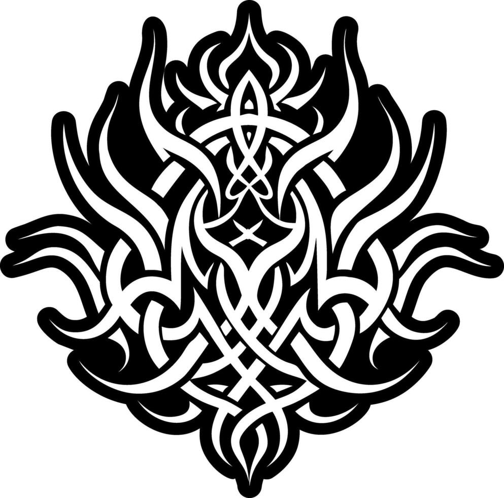 A glyph style icon of witch sigil symbol vector
