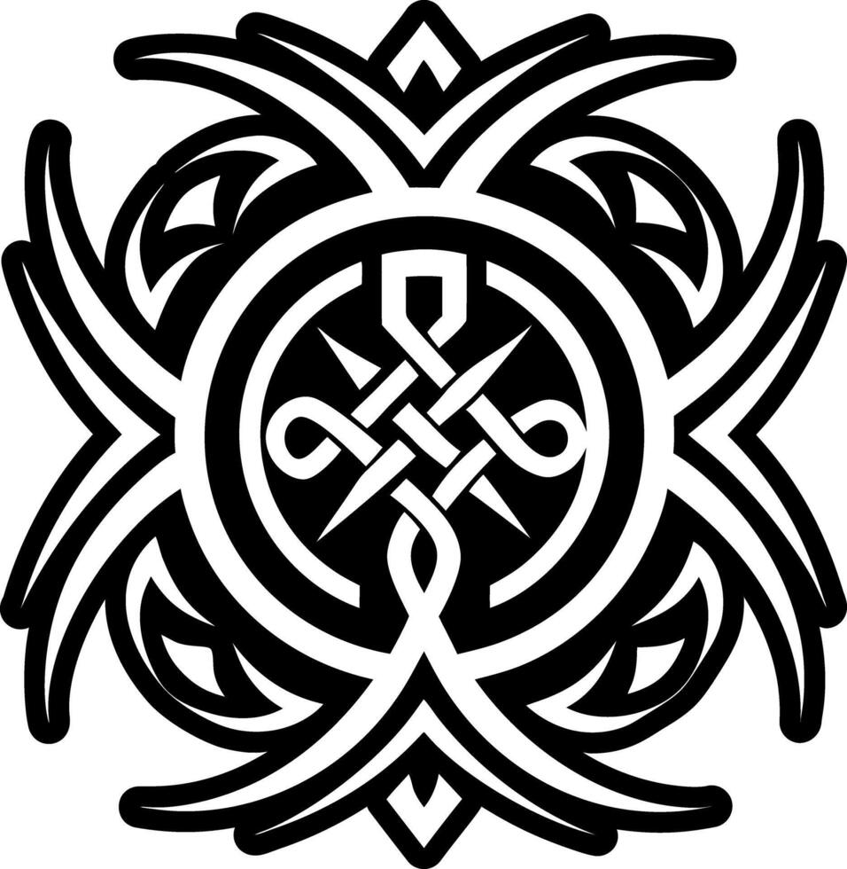 Fertility tattoo icon in filled style vector