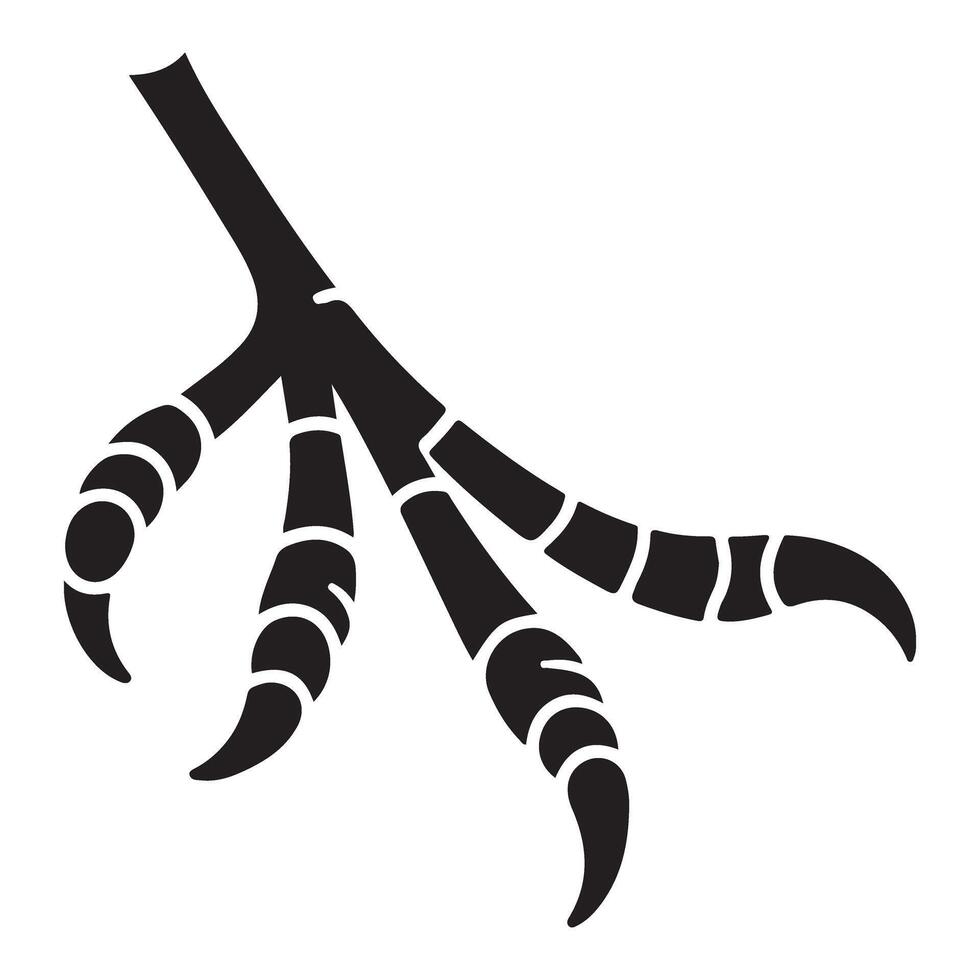 Bird Claw Silhouette Illustration Graphic vector