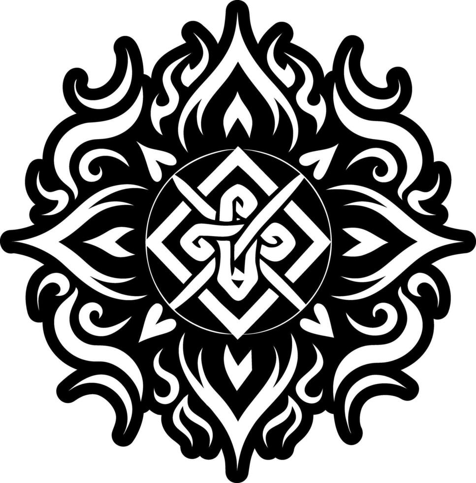 Smoke sigil icon in glyph style vector