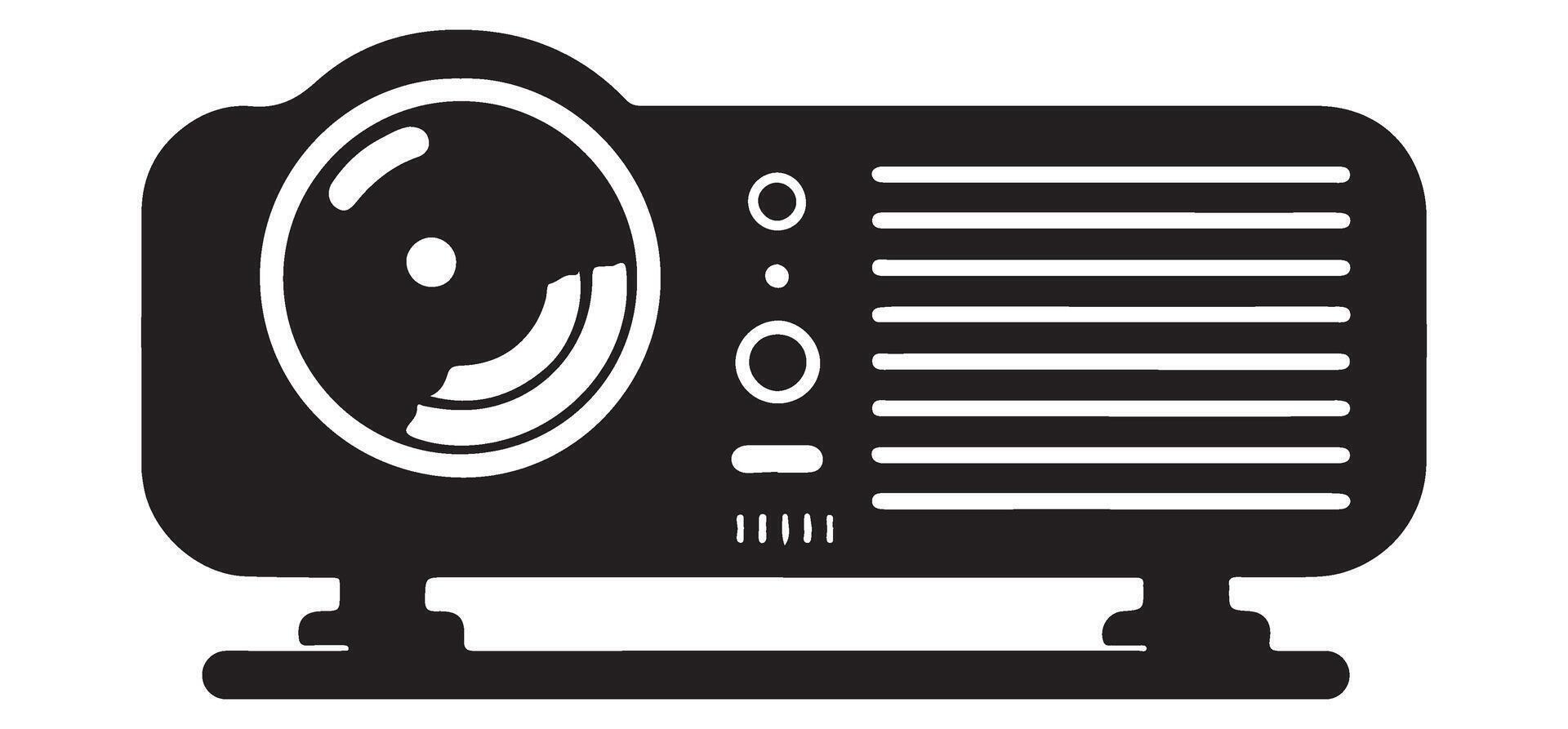 Classic Projector Silhouette Image vector