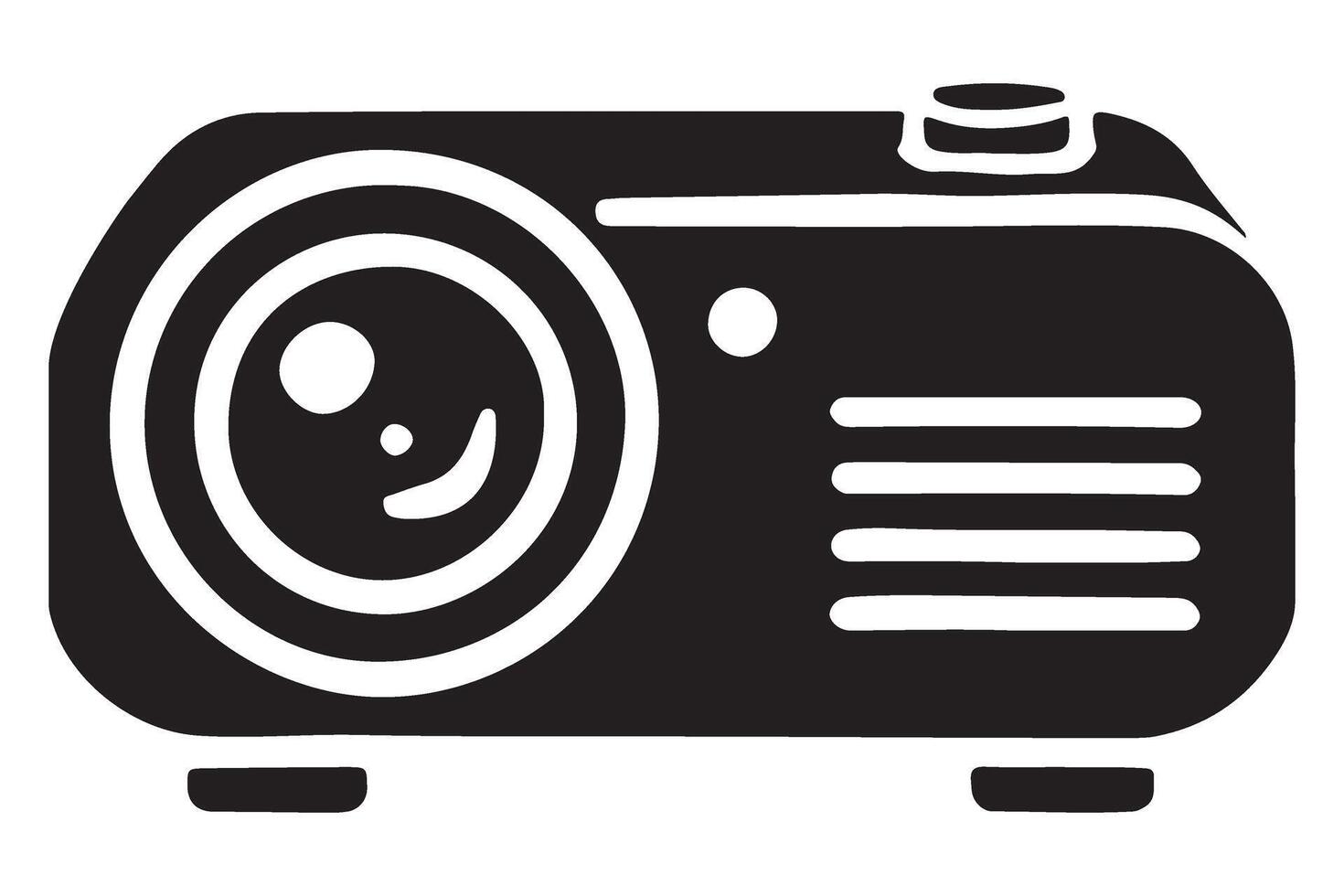 Simple Projector Silhouette Image vector