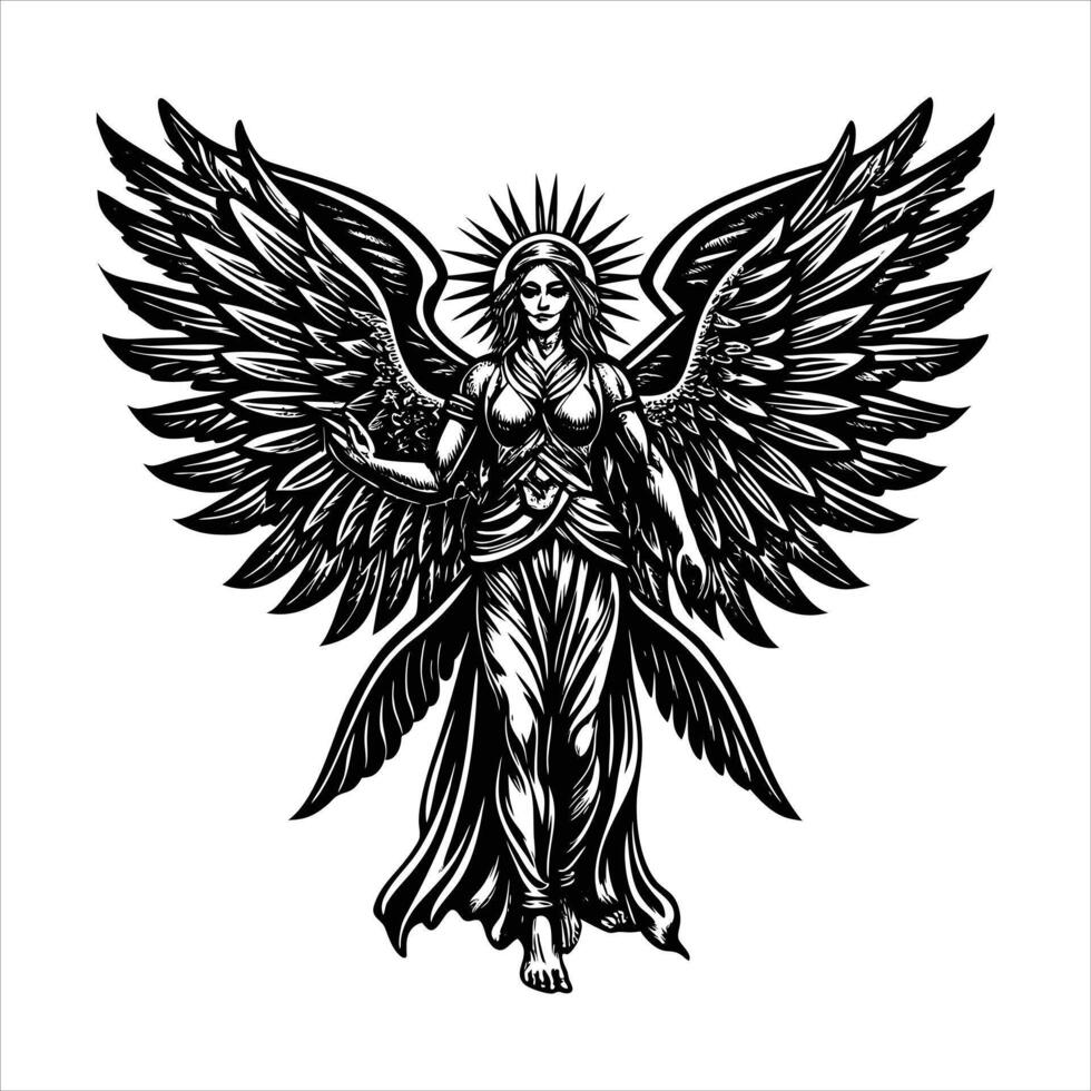 Princess fairy tale silhouette mythology character vector
