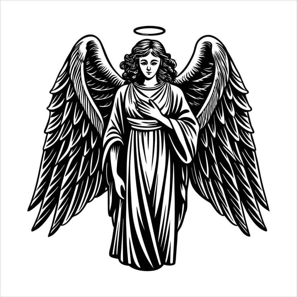Serene Angel Wings Vectors