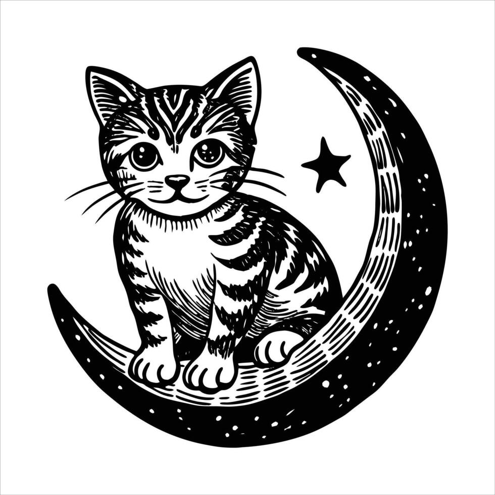 Munchkin Cat Stretched Out vector