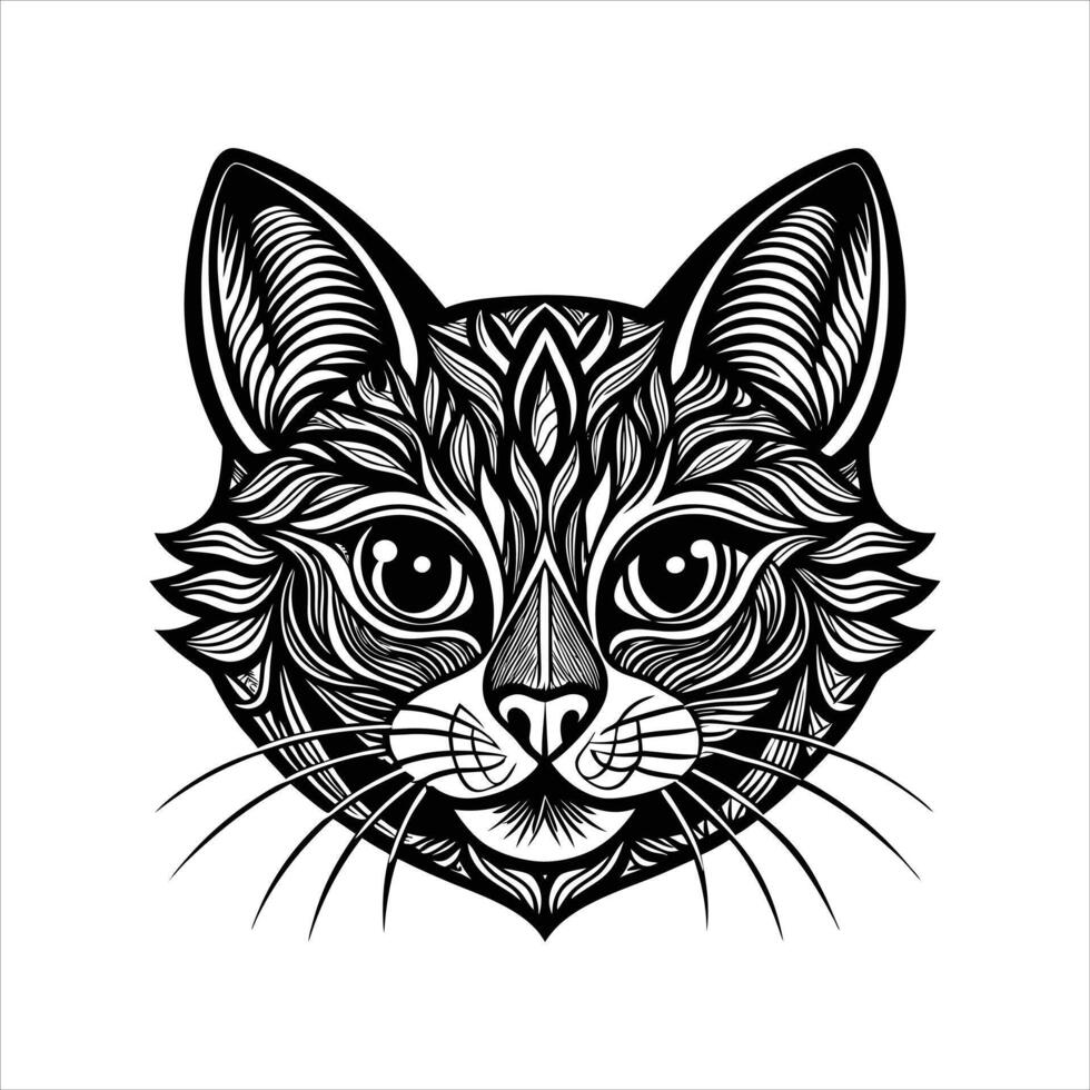 Munchkin Cat Head vector