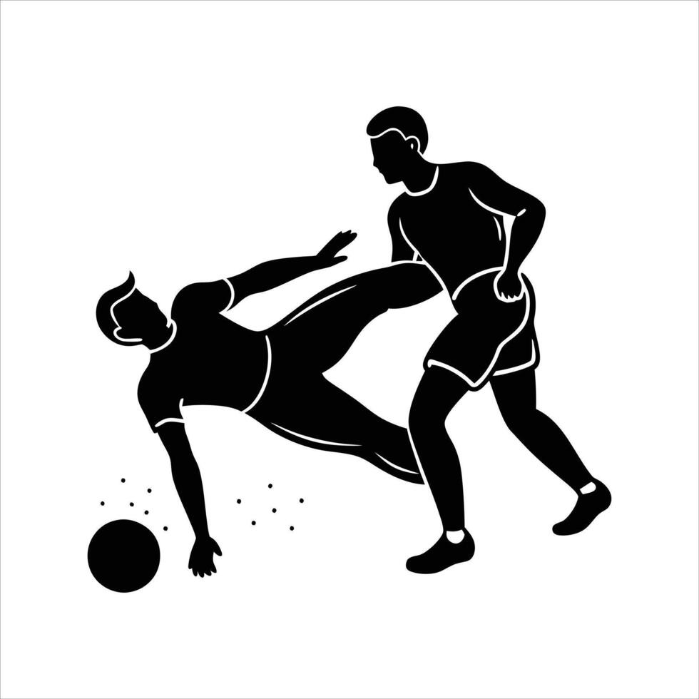 Kicking Football svg vector