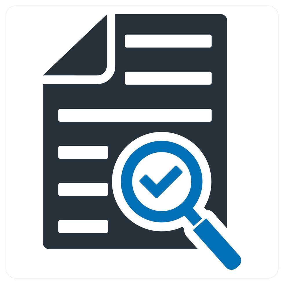 Search File icon concept in blue vector