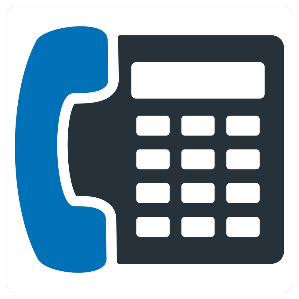 Telephone icon concept vector