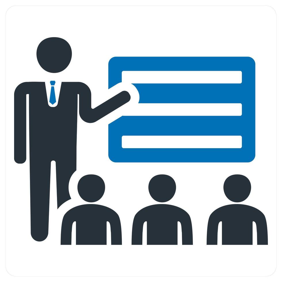 Lecture icon concept vector