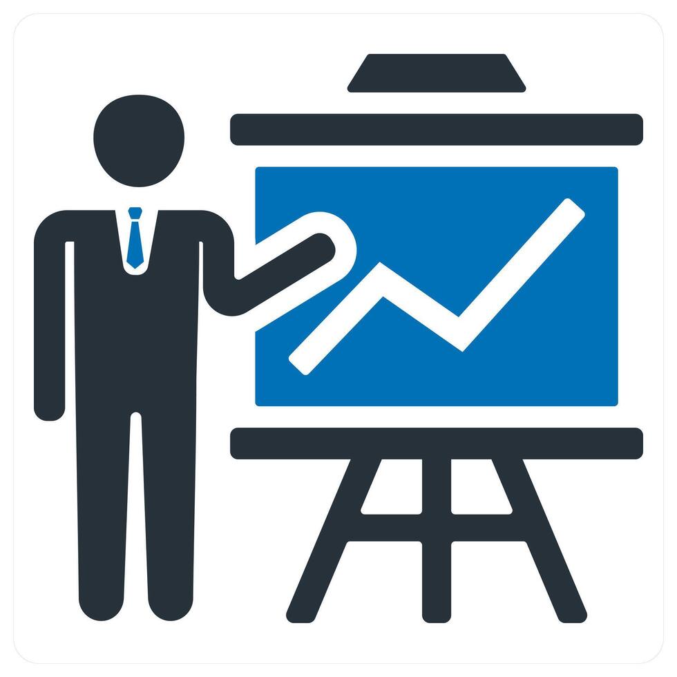 Presentation icon concept vector