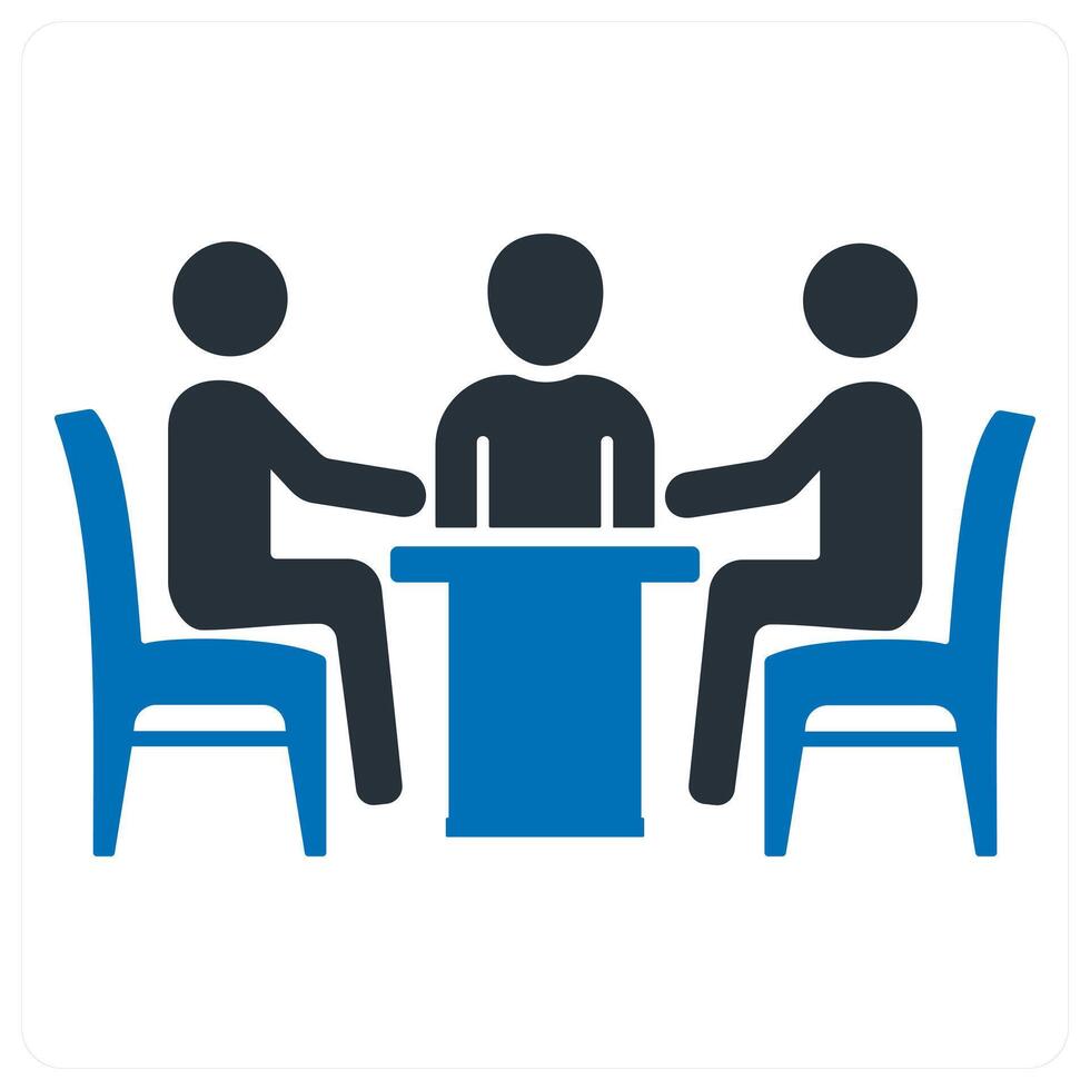 Meeting icon concept vector