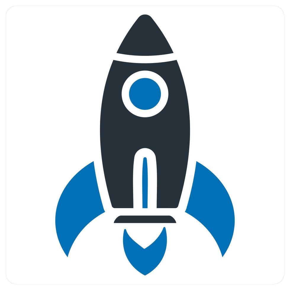 Launch icon concept vector