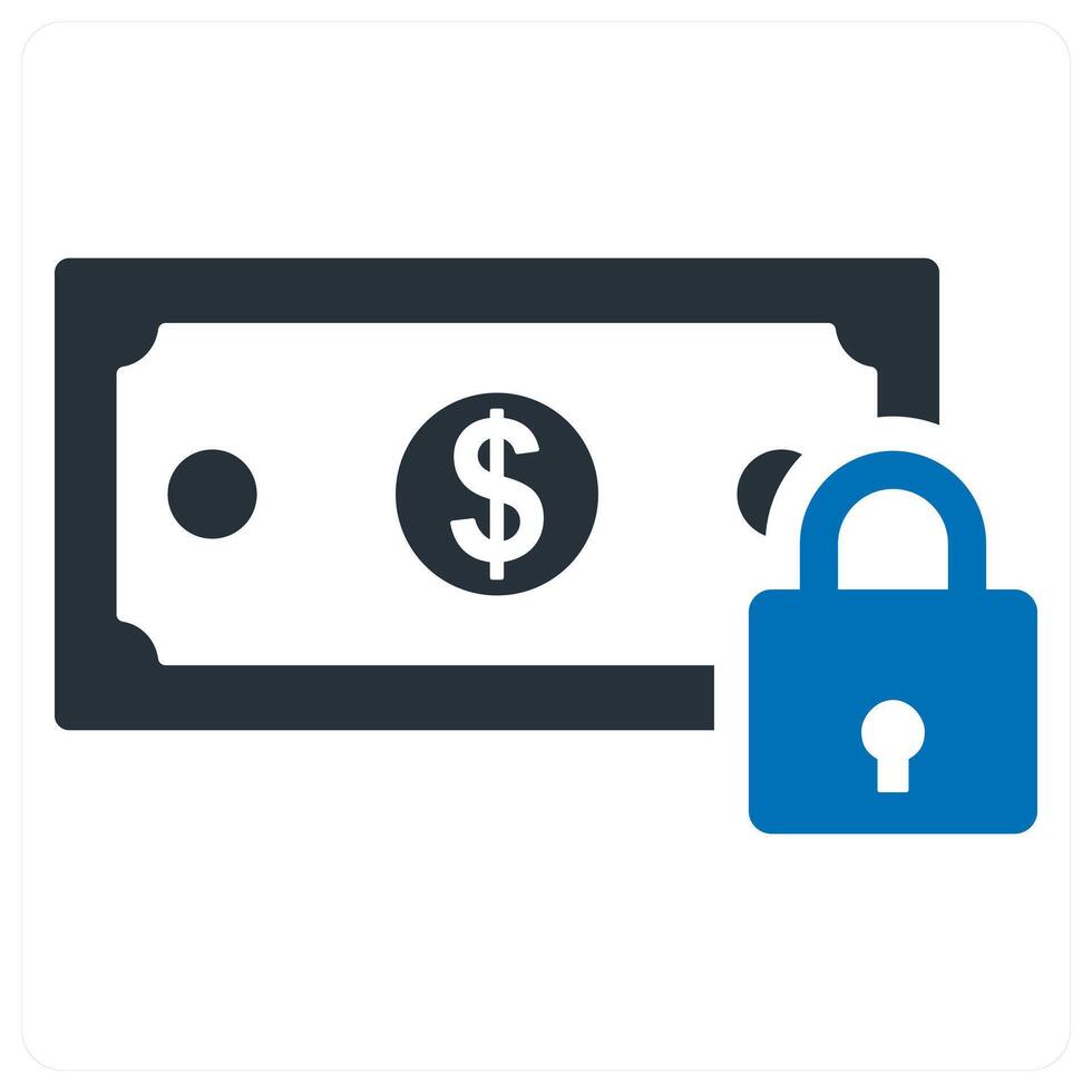 Money Security icon concept vector
