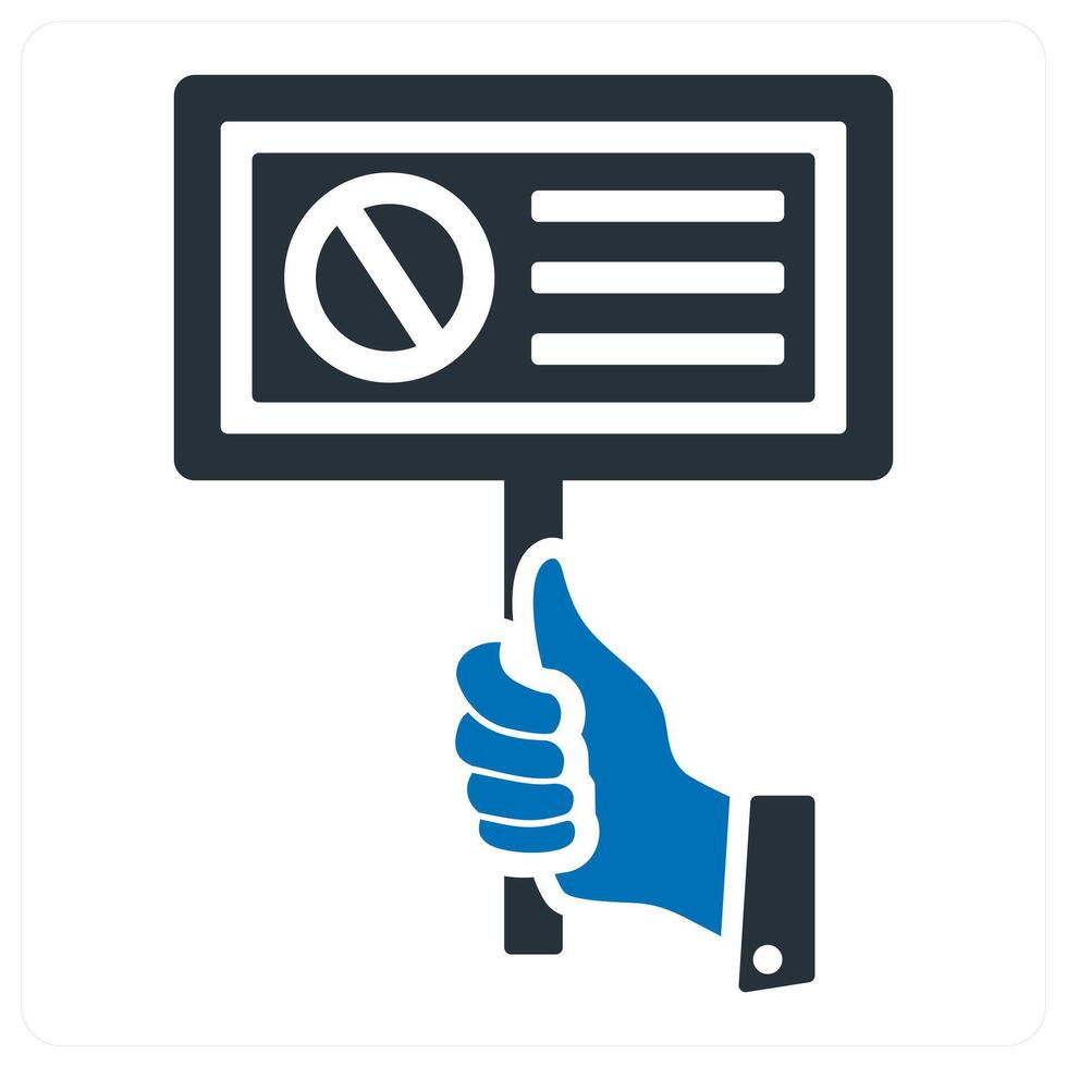 Prohibited Board icon concept vector