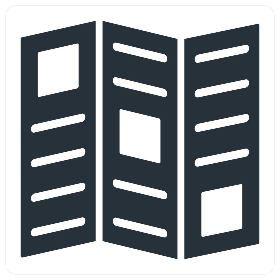 Article icon concept in blue filled vector