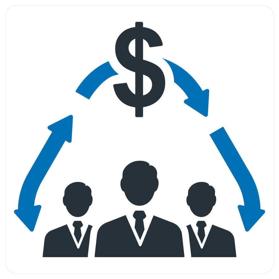 Financial Meeting icon concept vector