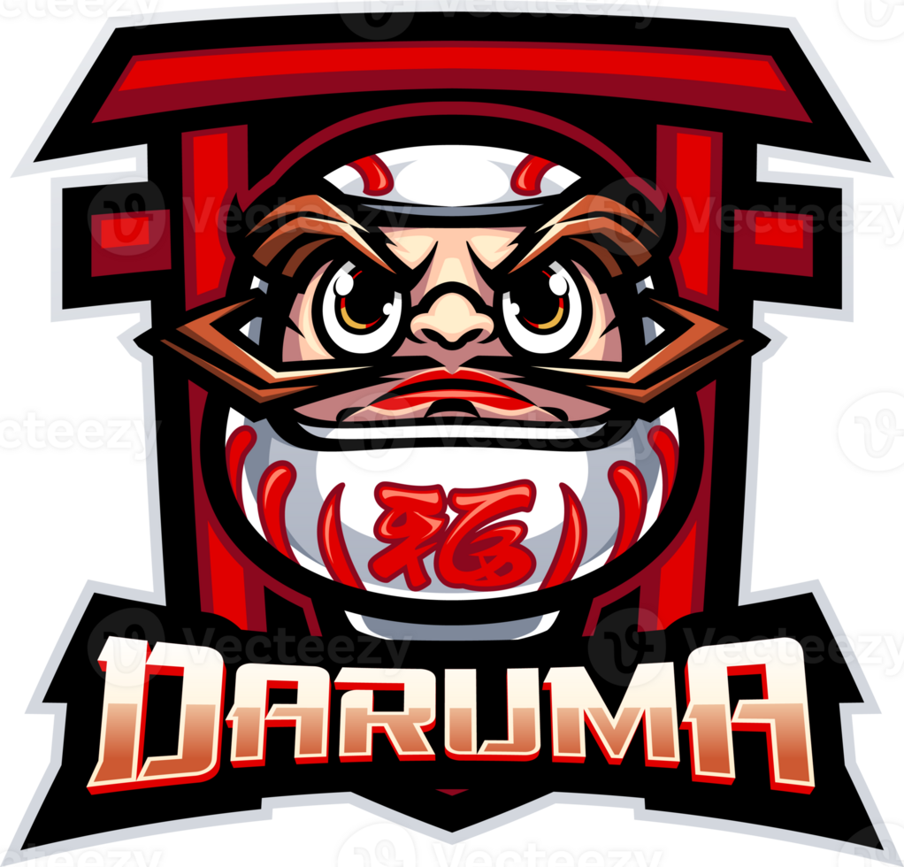 Daruma esport mascot logo png
