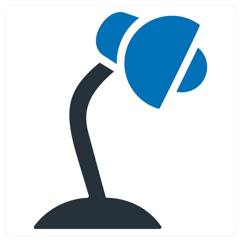 Study lamp icon concept vector
