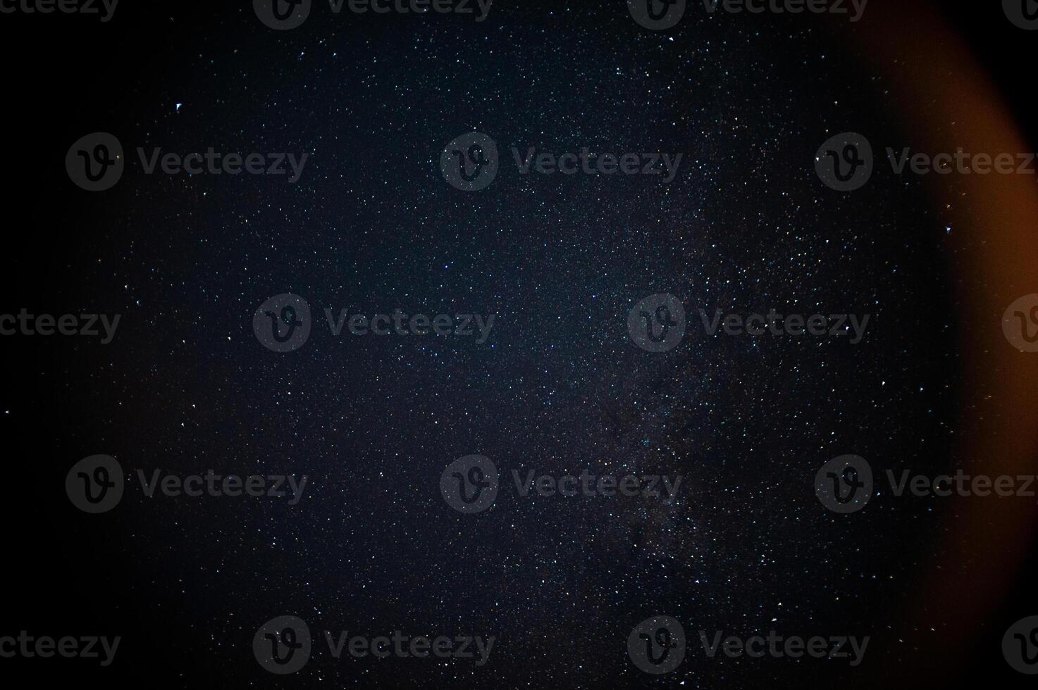 The milky way galaxy can be observed clearly in the night sky photo