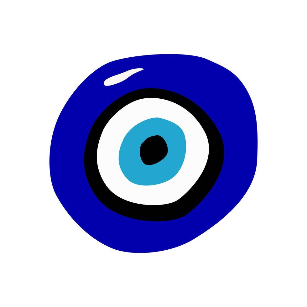 Evil eye icon, illustration. Amulet. vector