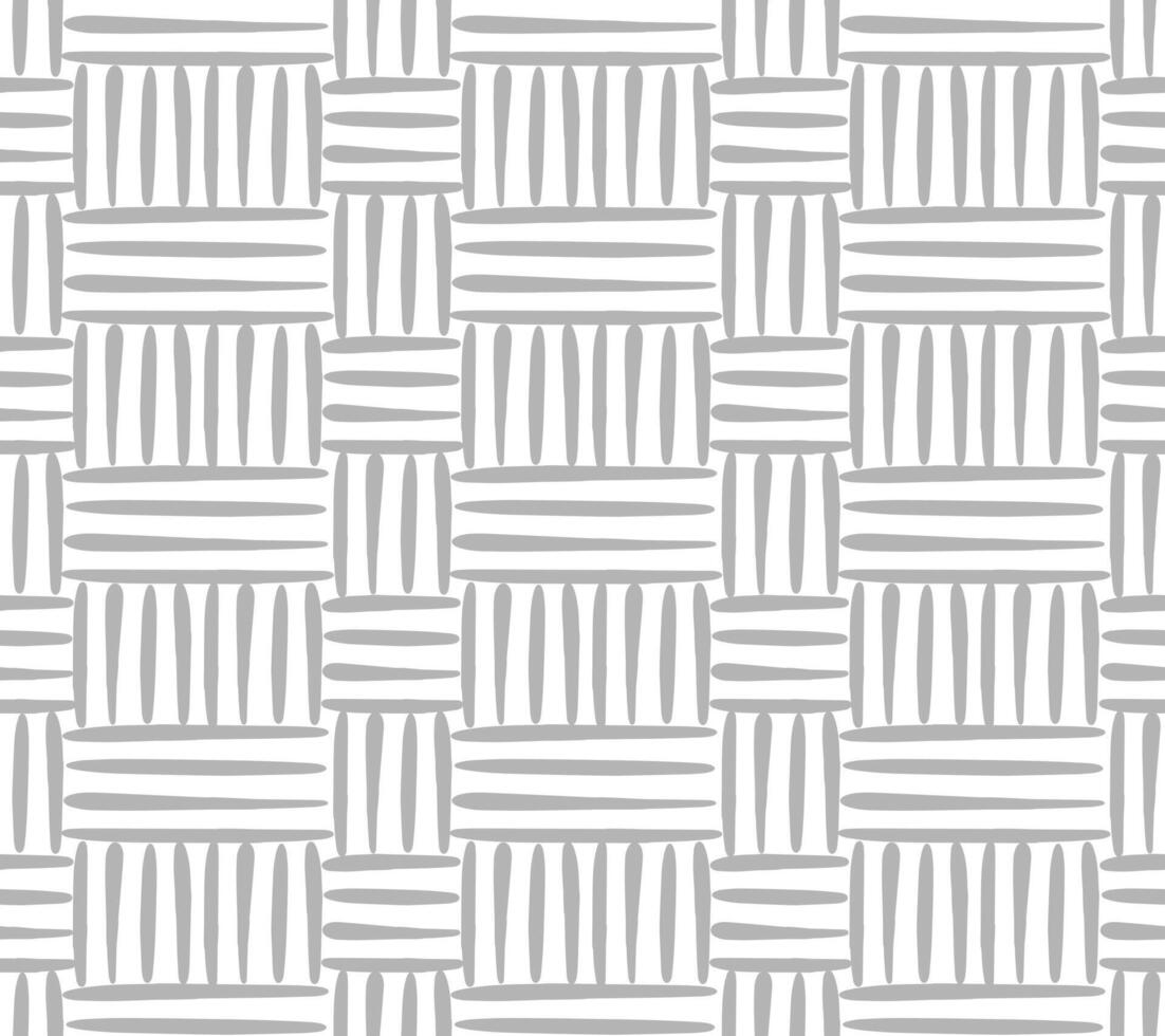 Rattan seamless pattern. Grey Texture vector