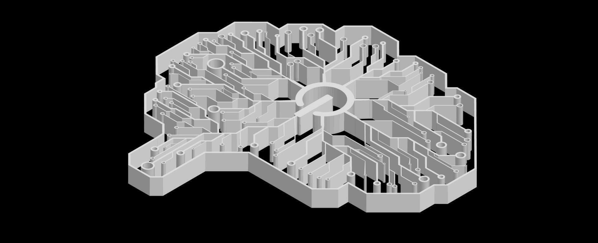 Building a Smarter World with Advanced Artificial Intelligence Technology Solutions vector