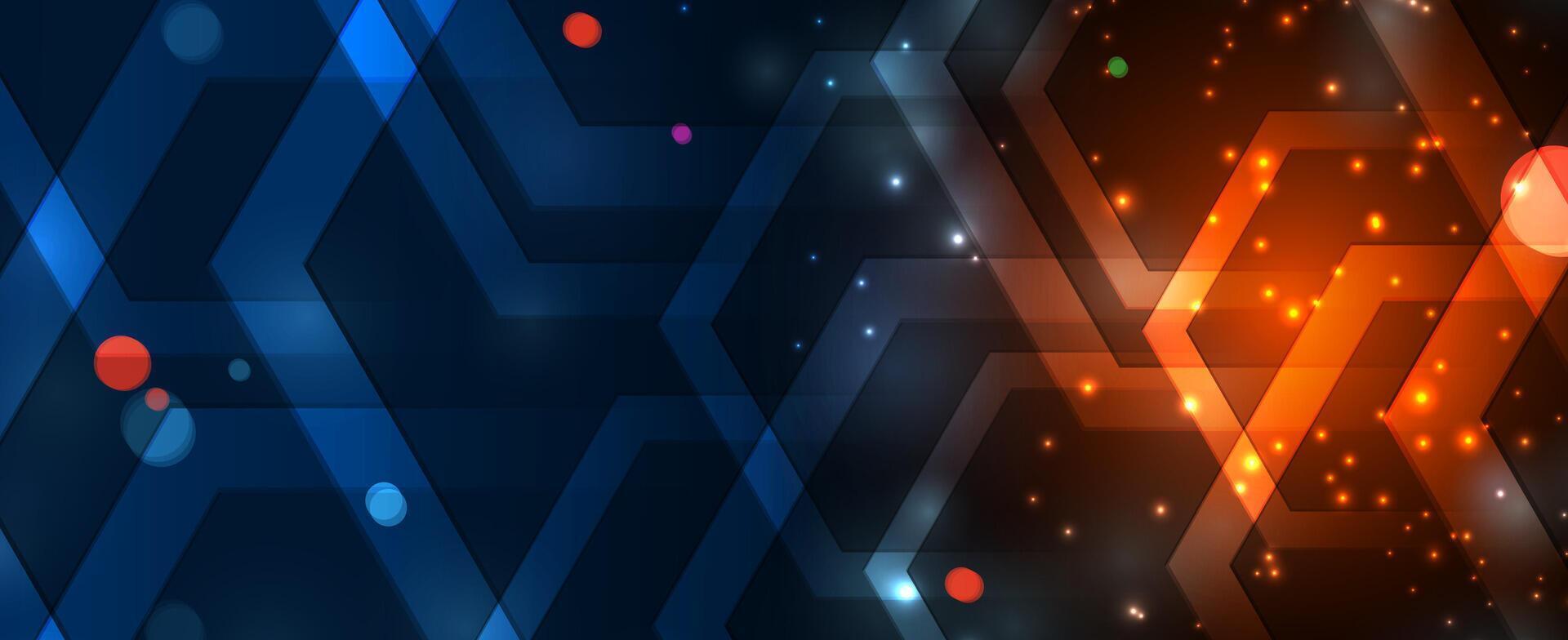 Abstract visions of a connected future vector